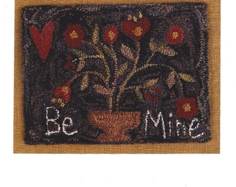 DeCuyper Trading - Stone and Thread - Be Mine - Valentine - Punchneedle Embroidery Pattern