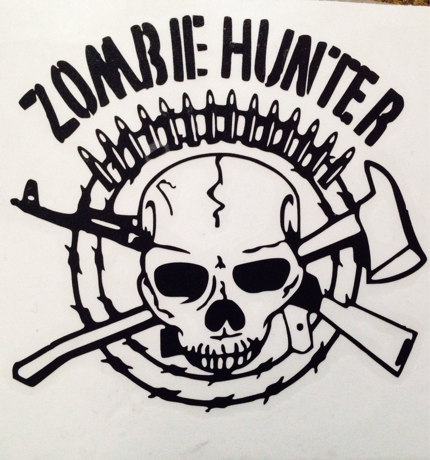Vinyl decal zombie