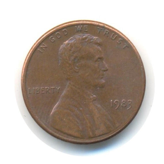 Items similar to USA One Cent 1983 Coin (Code:JMC1514) on Etsy