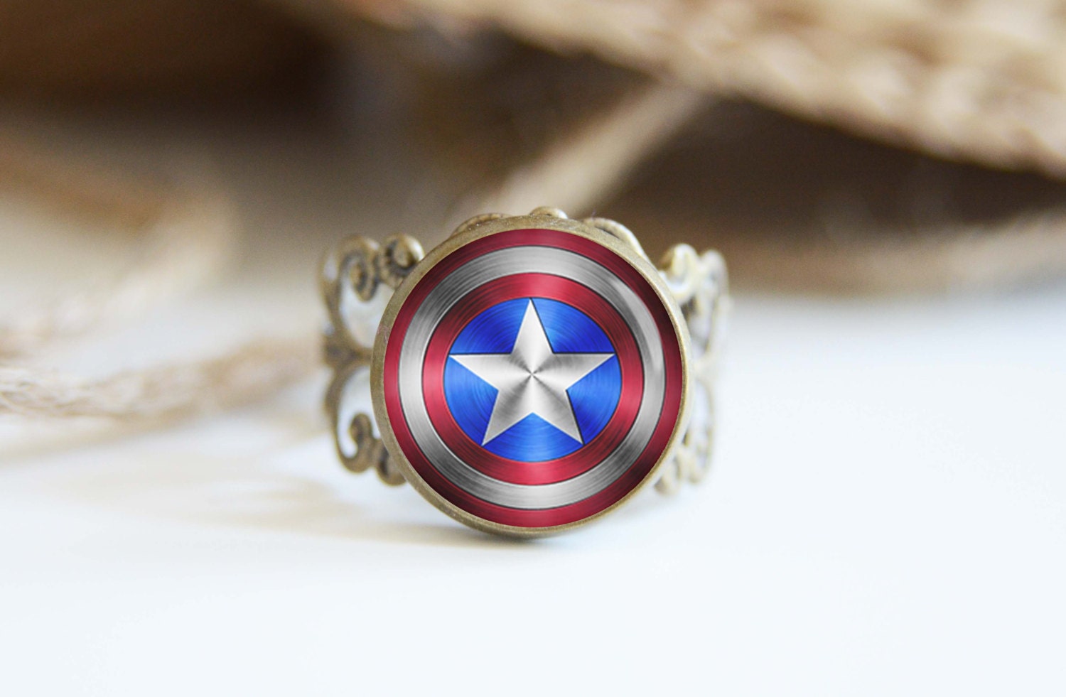 iron man and captain america rings