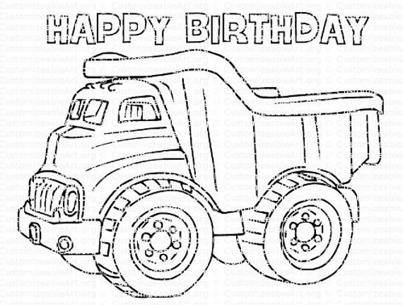 Dump Truck Printable Dump Truck Birthday Party Printables Dump