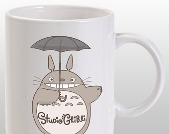 Ceramics Mug Studio Ghibli Totoro Mug, Coffee Mug, Tea Mug, Mug Gift