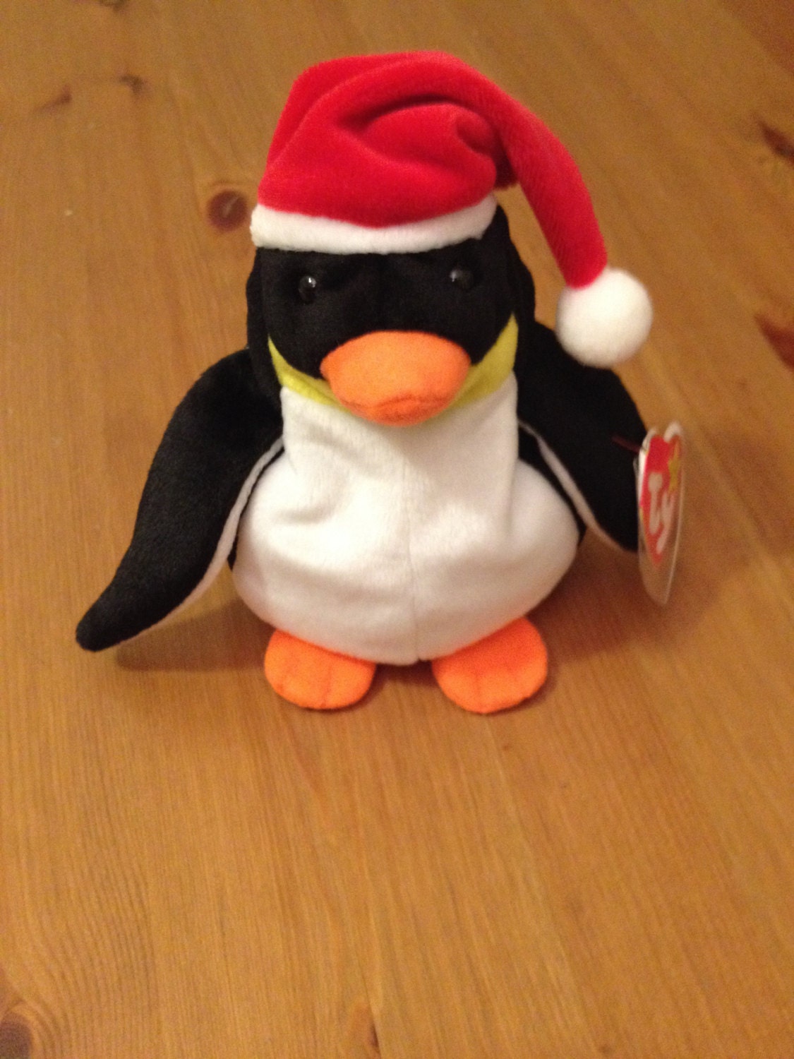 christmas penguin beanie baby