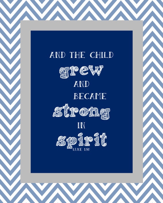 Items similar to Printable Bible Verse for Baby boy Instant download on