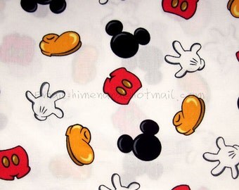 Items similar to mi010 - 1 Yard Cotton Fabric - Cartoon Characters ...