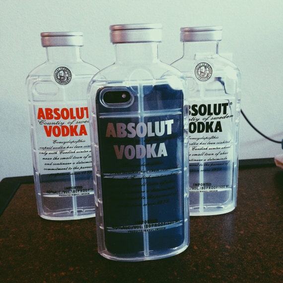 Absolut Vodka Bottle Case for Iphone 5/5s by TessieHo on Etsy