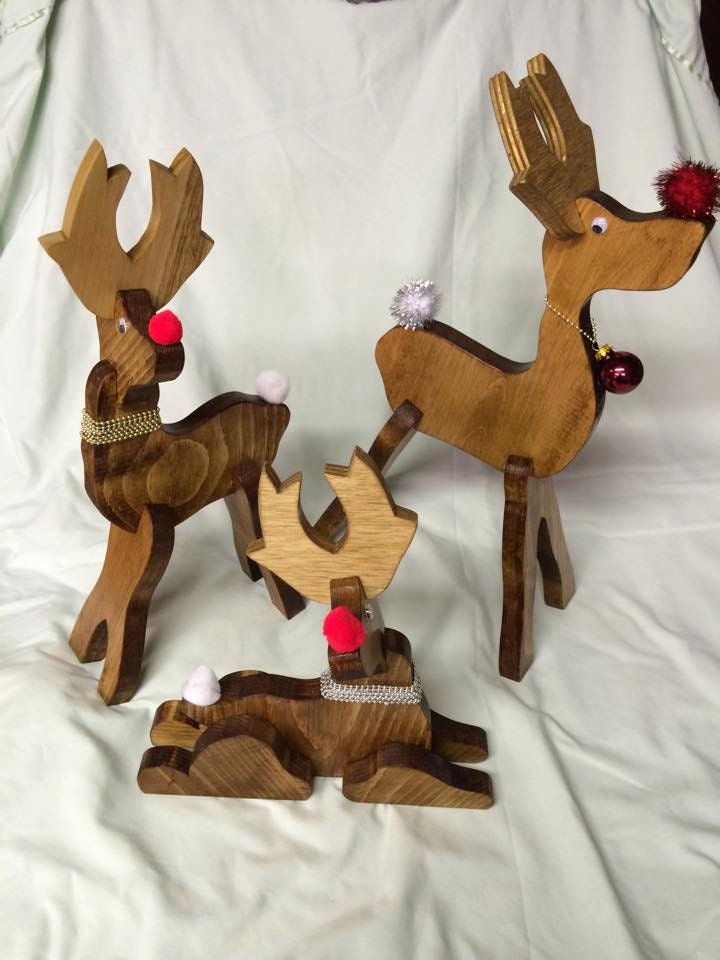 Wooden reindeer