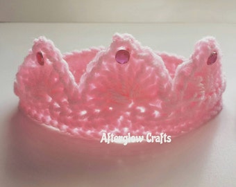 Items similar to Two Tone Tiara: Crochet Tiara/Crown Newborn-Adult ...