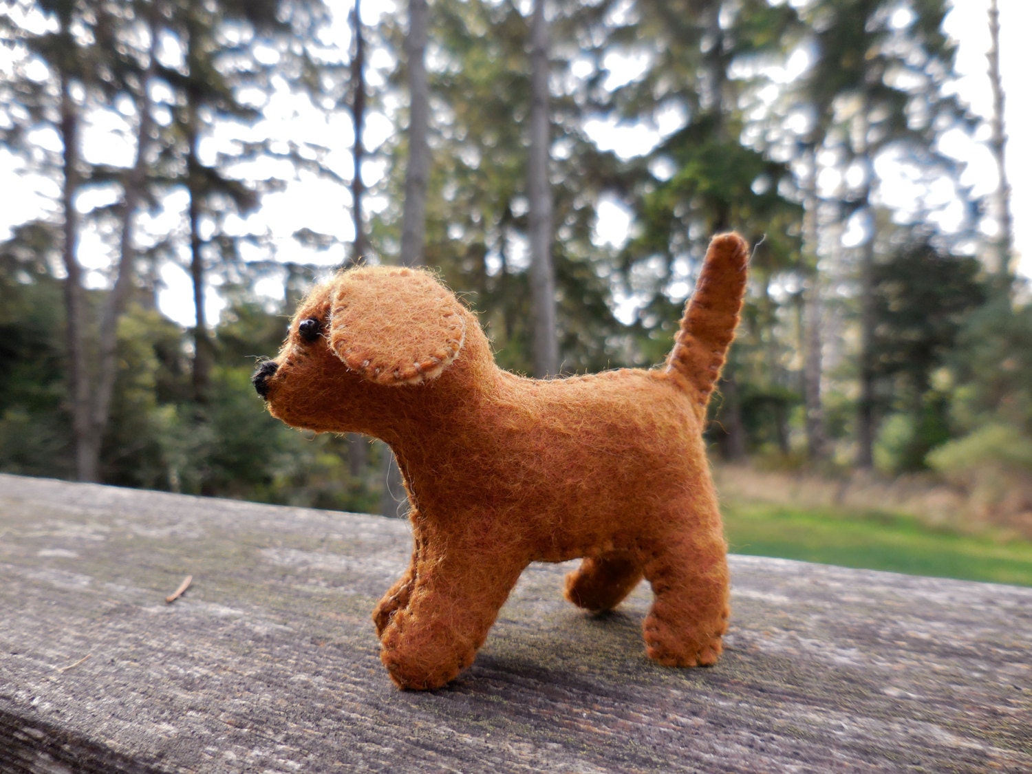 small stuffed dog