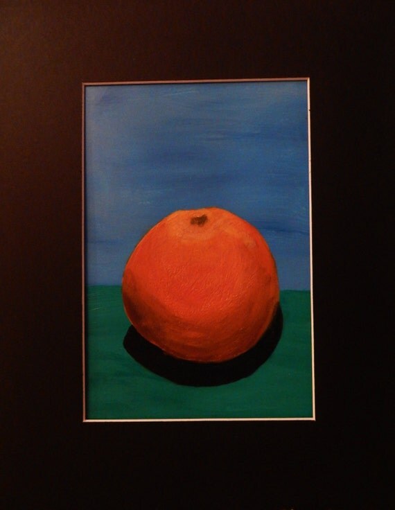 Radiant Orange Acrylic Painting by PaintingRadiantFaith on Etsy