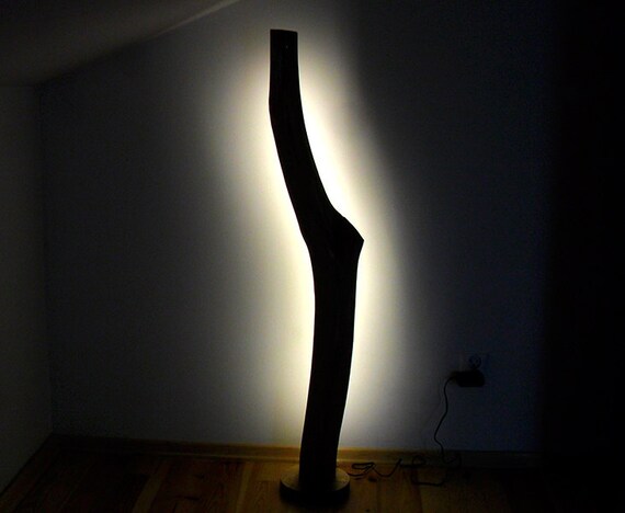 Das licht der natur led lichter auf solide holz von bugvalley Stehlampe massivholz
