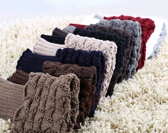 Womens Knitted Boot Socks, Knit Boot Cuffs,Boot Topper, Knitted Boot Cuffs, Cute womens leg warmer