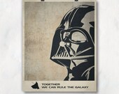 Items Similar To Vintage Movie Art Prints. Star Wars Poster, Darth ...