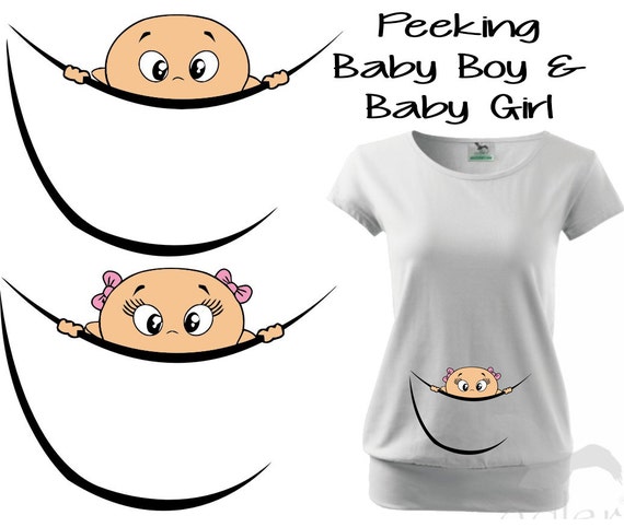 peekaboo maternity shirt