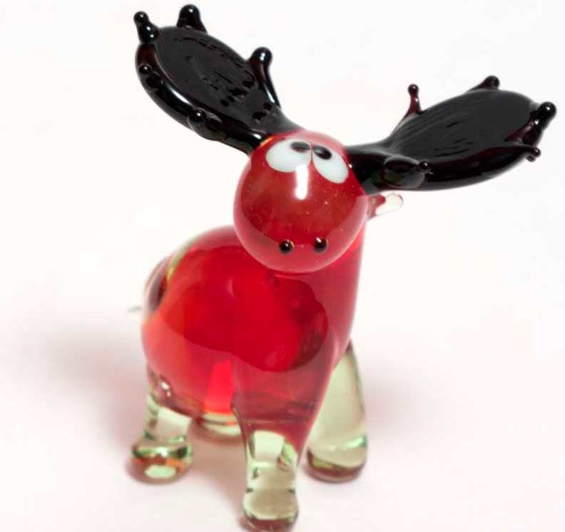 blown glass moose