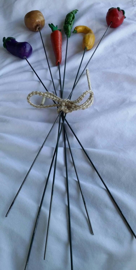 Set of four handmade Garden Markers for your raised beds or