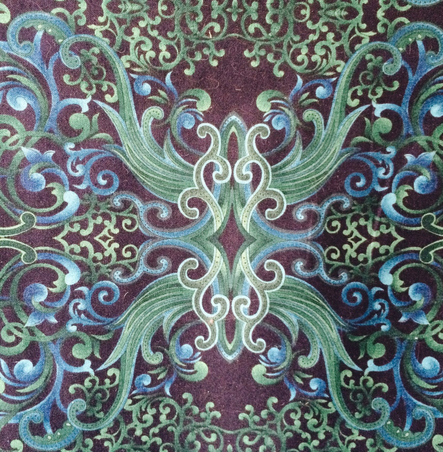 Kaleidoscope quilting fabric by Paula by WoodlawnDesigns on Etsy