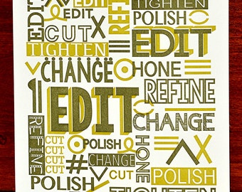 Edit Letterpress Poster