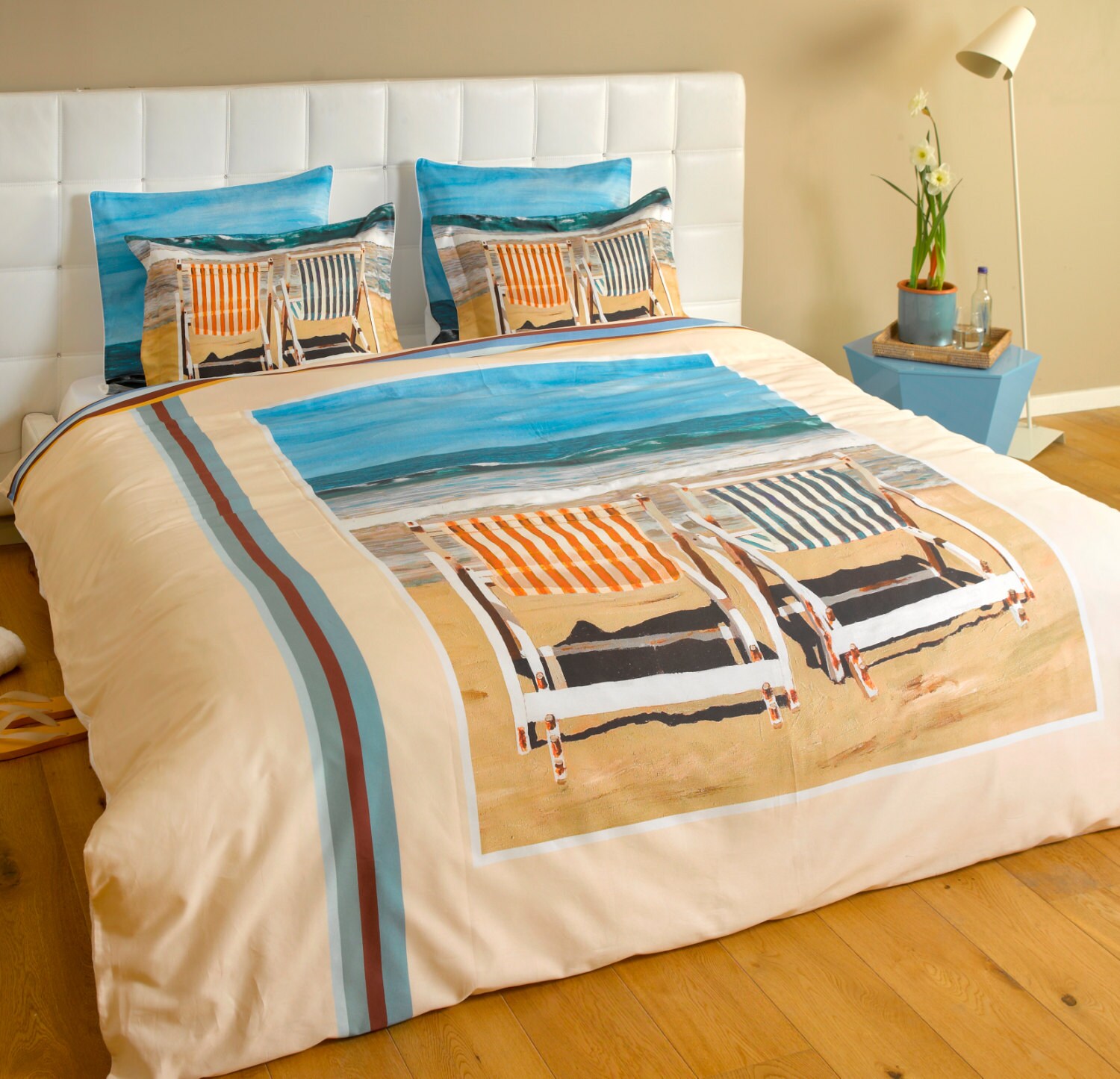 Beach Duvet Cover Set 3 pieces with a Print of the Painting