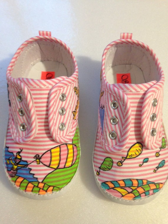 Items similar to Custom Baby Dr. Seuss 'Oh the Places You'll Go' Shoes ...