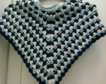 baby Poncho Knitting Pattern Aran 3-18 months pdf 99p