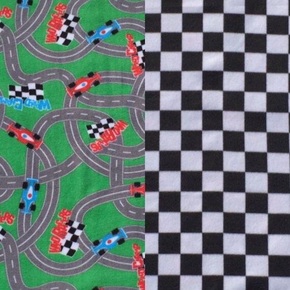 Fleece Race Car Blanket K75