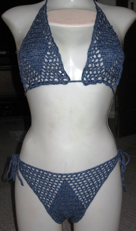 Sexy Crochet Handmade Bikini Open Mesh By Daytonasunbikinis