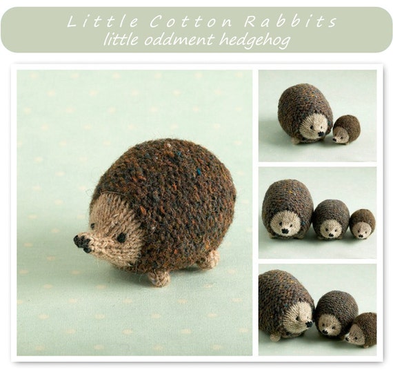 Toy knitting pattern for a little hedgehog