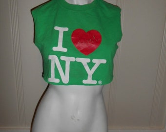 i love ny cropped t shirt