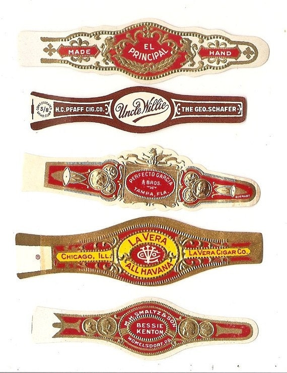 270 CIGAR BAND Labels new old stock cigar bands lithographed