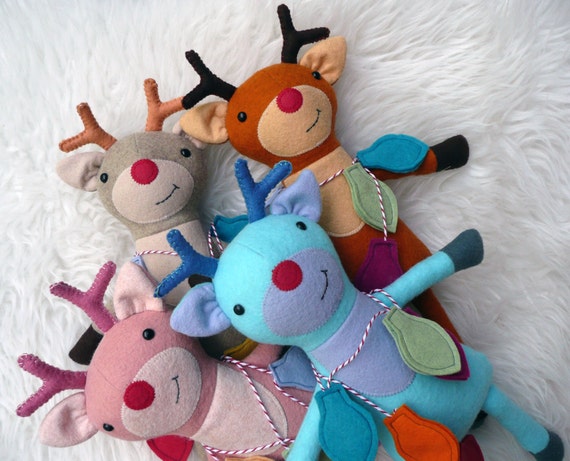 Ripley the Reindeer PDF Sewing Pattern by frazzydazzles on Etsy