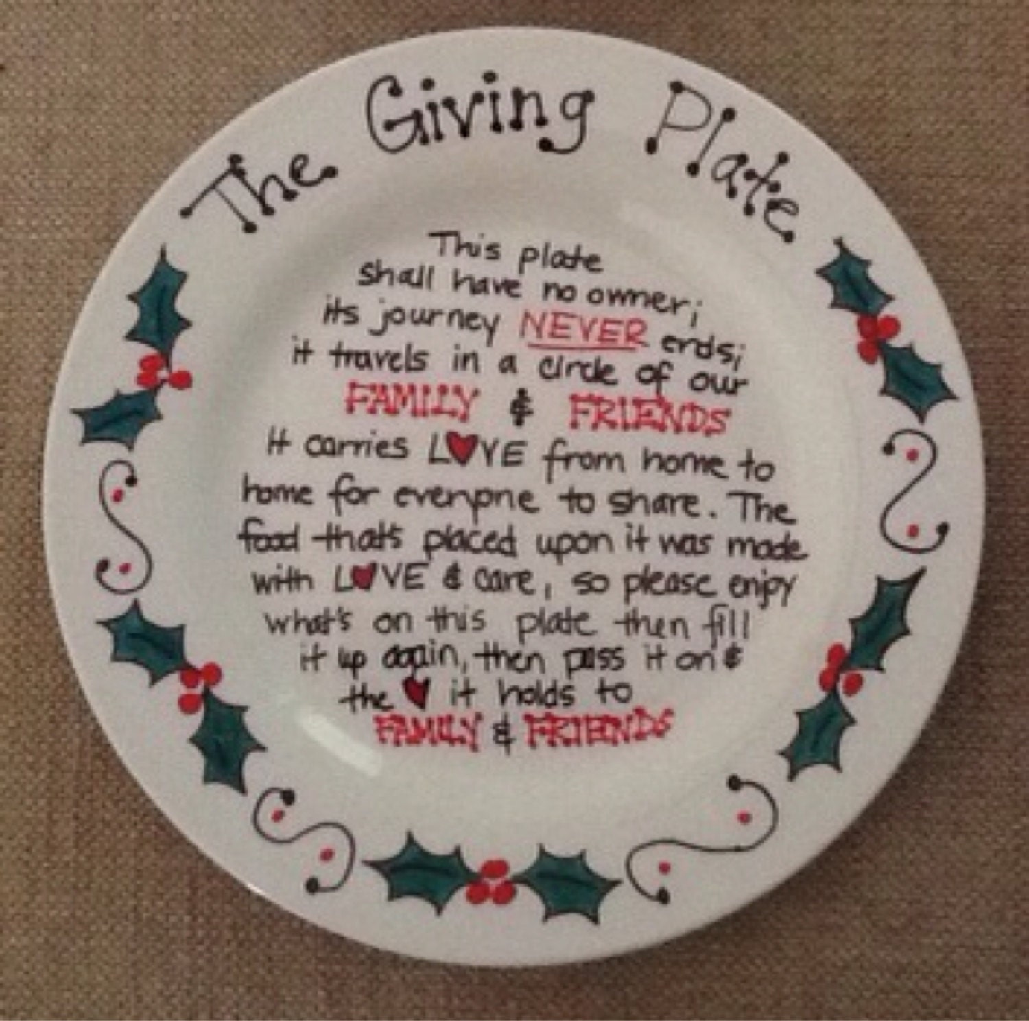 Christmas Plate Gift Ideas