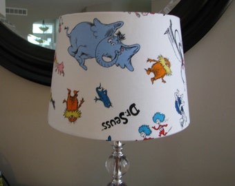 Lamp shade Dr Seuss