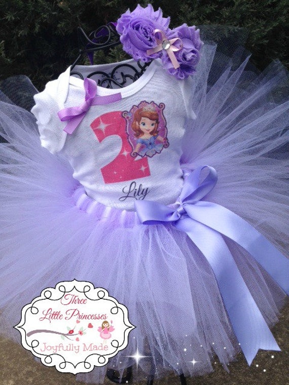 Sofia the First Birthday Tutu Outfit - Sofia the First Tutu Set ...