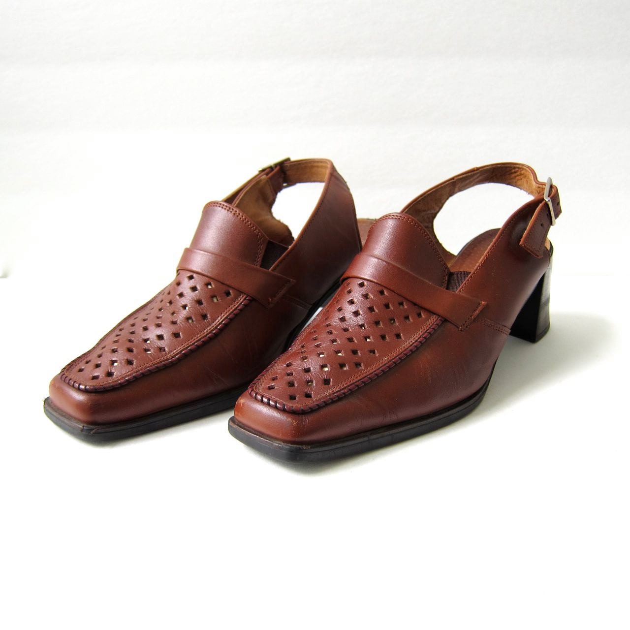 brown slingback heels