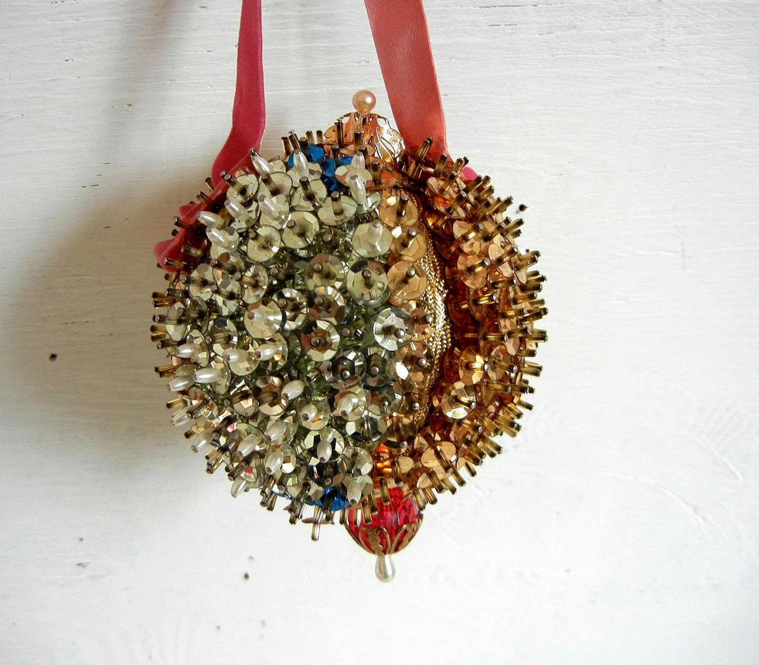 items similar to vintage christmas beaded sequin ornament items similar to vintage christmas beaded sequin ornament