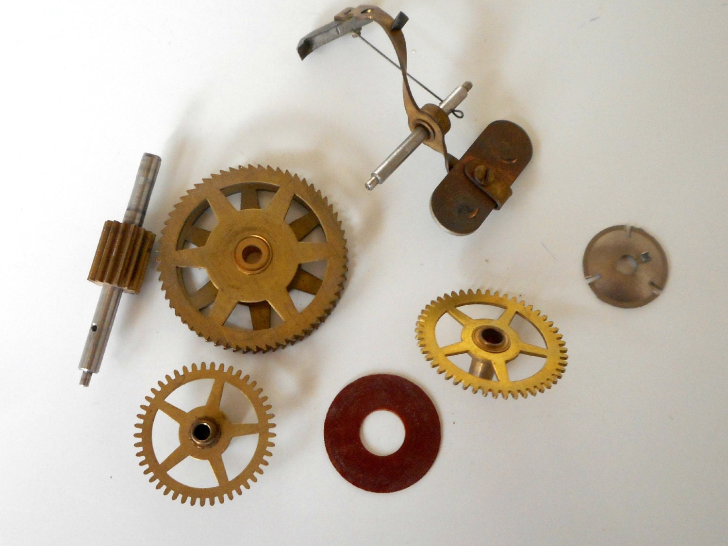 Vintage Clock With Gears 2