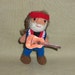 Willie Nelson Miniature Thread Artist Crochet Doll Ready to Ship