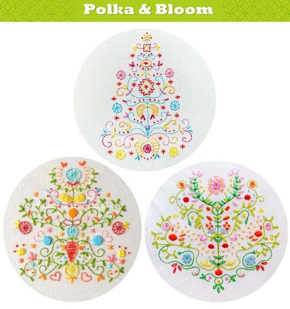 Pattern Bundle: Tree of Life, Tree of Love and Tree of Joy embroidery patterns PDF