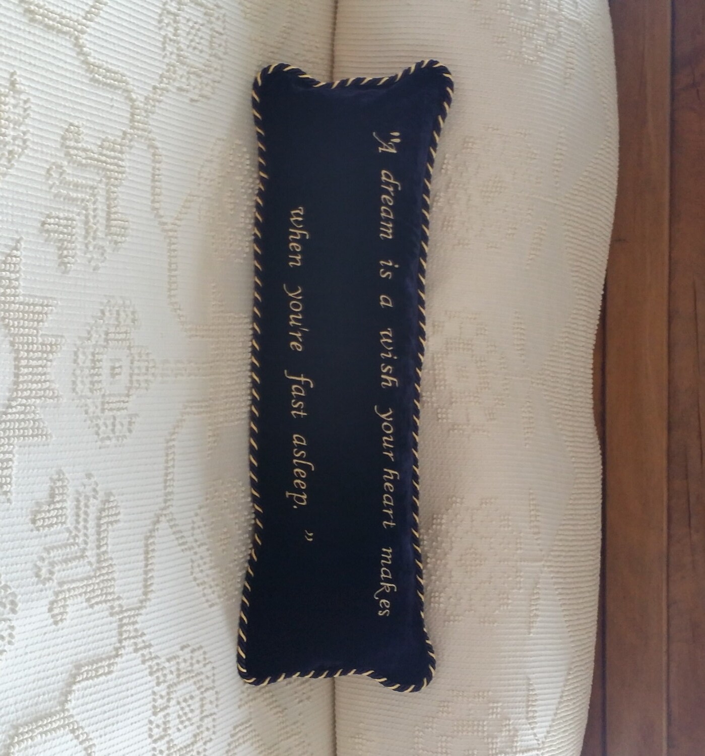 Pillow for Bedroom Disney quote velvet A dream is a