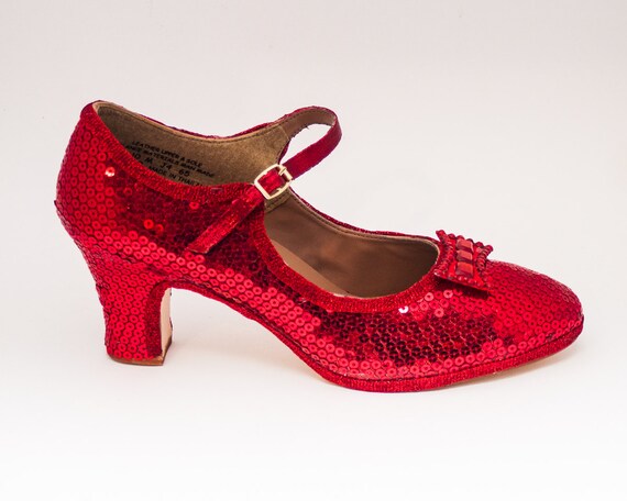 Sequin 2.5 Heel Red Manhattan Character Shoes by princesspumps