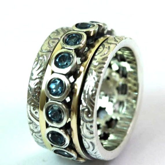 Ring for woman, Blue Topaz Ring