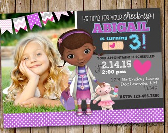 Doc McStuffins Invitation! Birthday invite