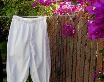 Ready now! Womens XSMALL WHITE Basic Bloomers Frugal Frills Cotton