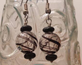 Blowen Glass Globe Earrings