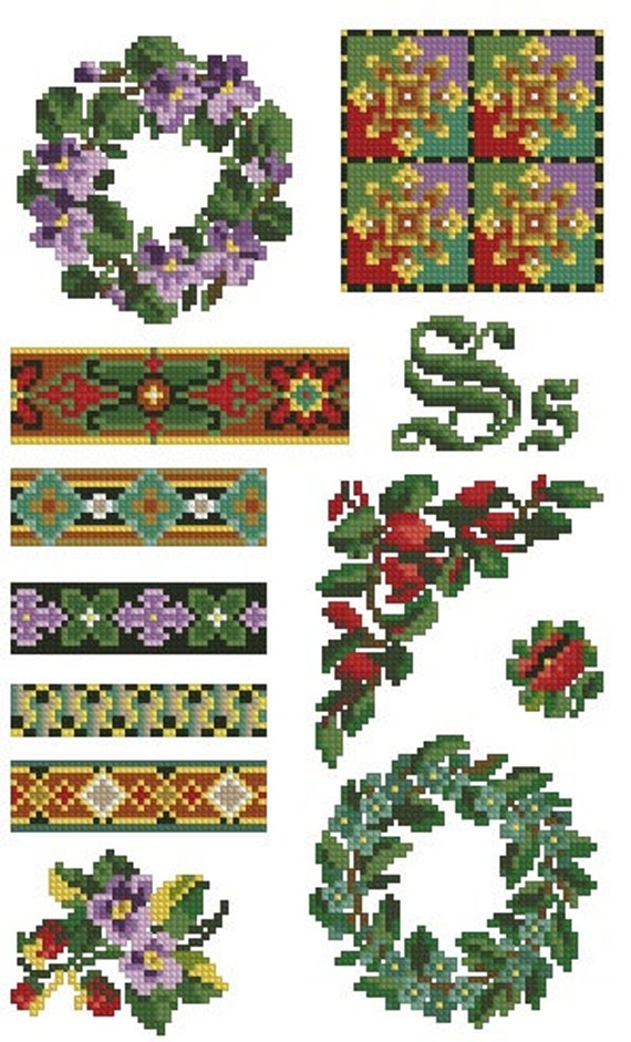 Collection of small designs borders and wreaths by Smilylana