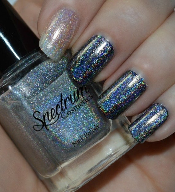 GLASS SLIPPER Linear Holographic Nail Polish Top Coat