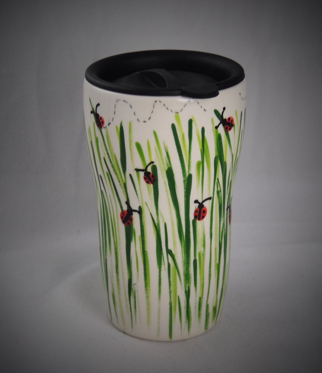 Ceramic Travel Mug/Tumbler with a lid