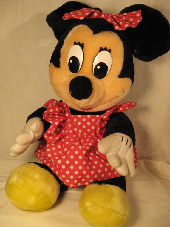 vintage minnie mouse stuffed doll