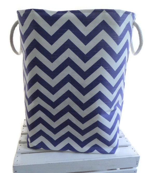 Laundry Hamper baby hamper Toy storage Chevron 12 x 10 x 20